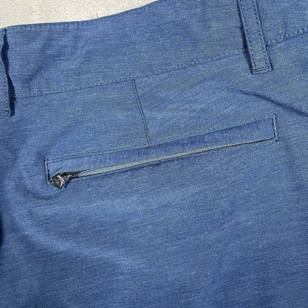 Faherty All Day Shorts Men 36 Navy Blue Drawstrings Casual Chino 8.5